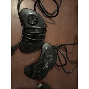 Sega Saturn Model 2 MK-80116 OEM Vintage Wired Controller.  x 2